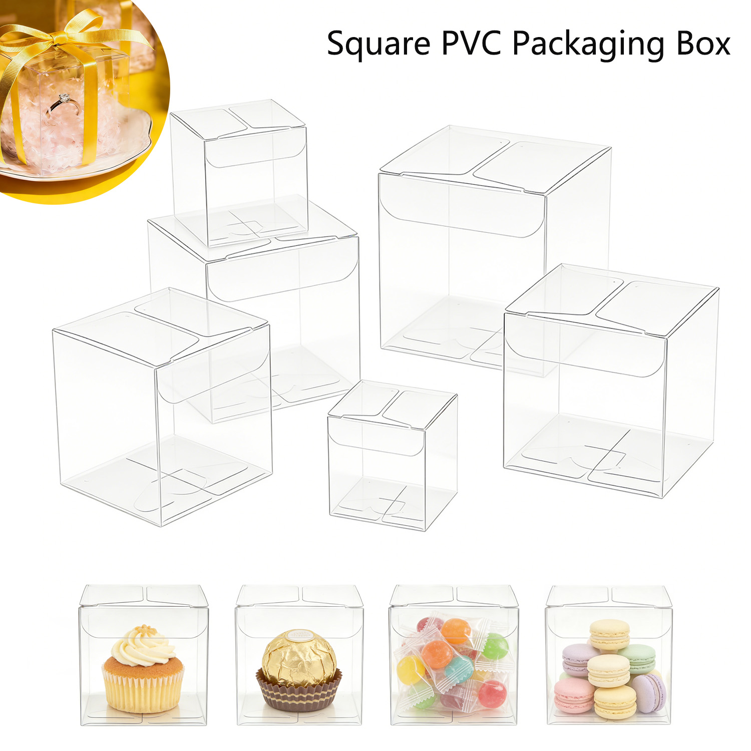 10-50 قطعة من علب العرض المربع - مراجعة Event Party Box وسعره