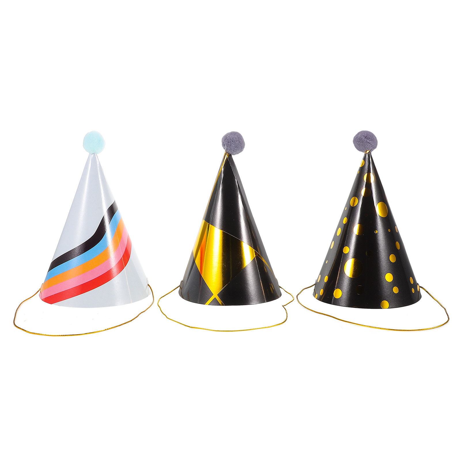 3 قطع من قبعات عيد الميلاد الم - مراجعة Party Hat Cone وسعره
